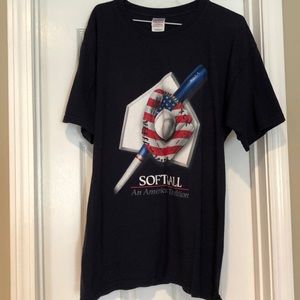 Vintage Softball T-Shirt Size Large